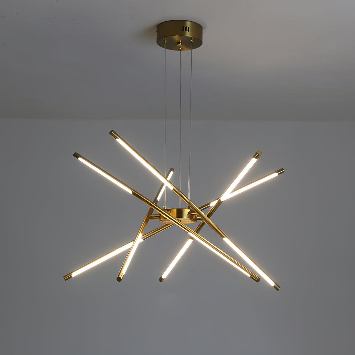 Lumueon Kronleuchter drehbar LED modern