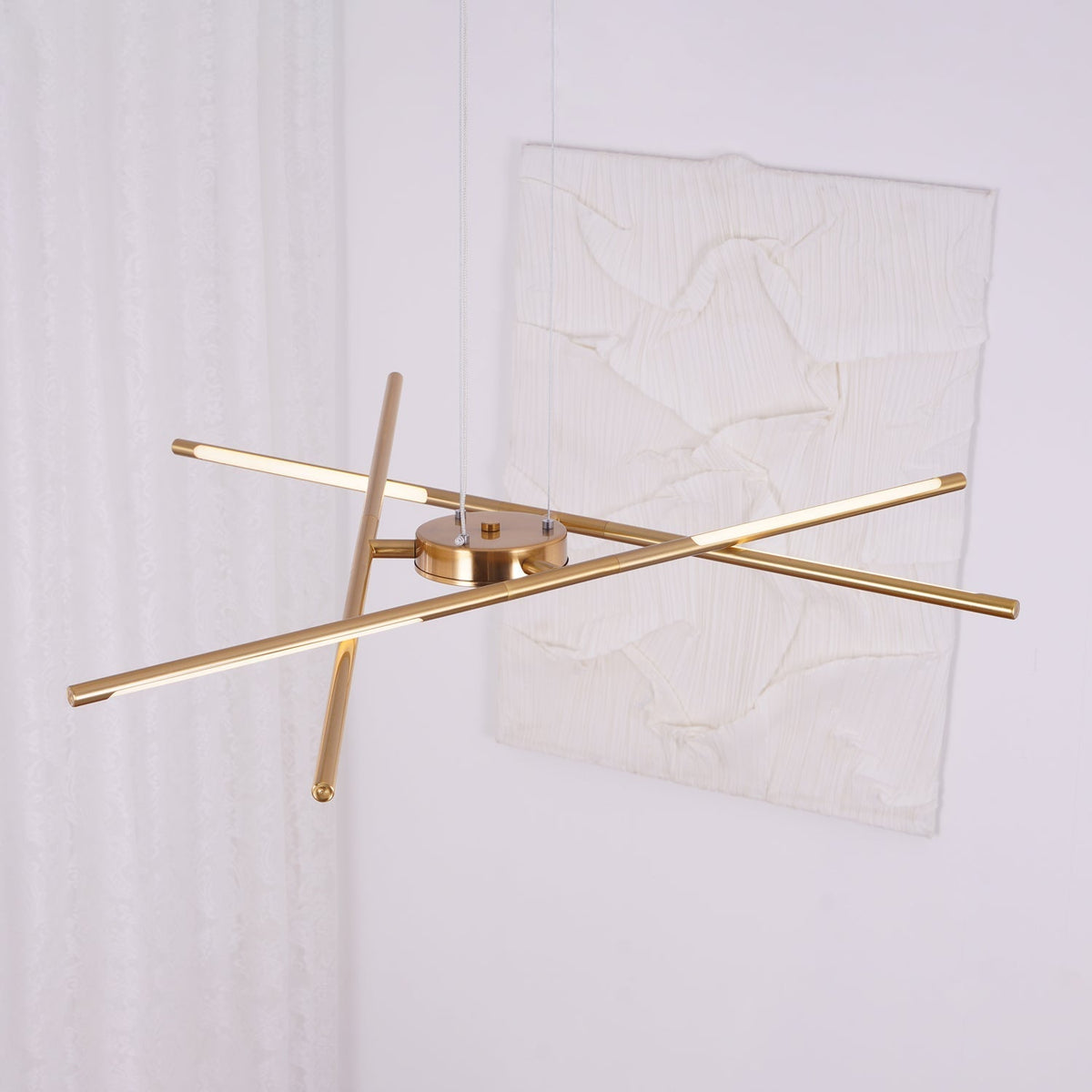 Lumueon Kronleuchter drehbar LED modern