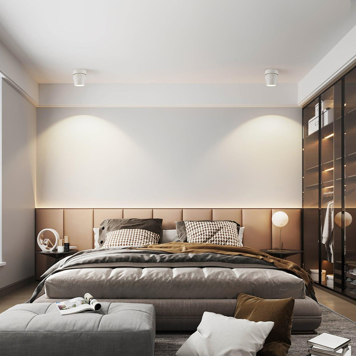 Keveny Decken-Spotlight Aluminium Rippen drehbar minimalistisch