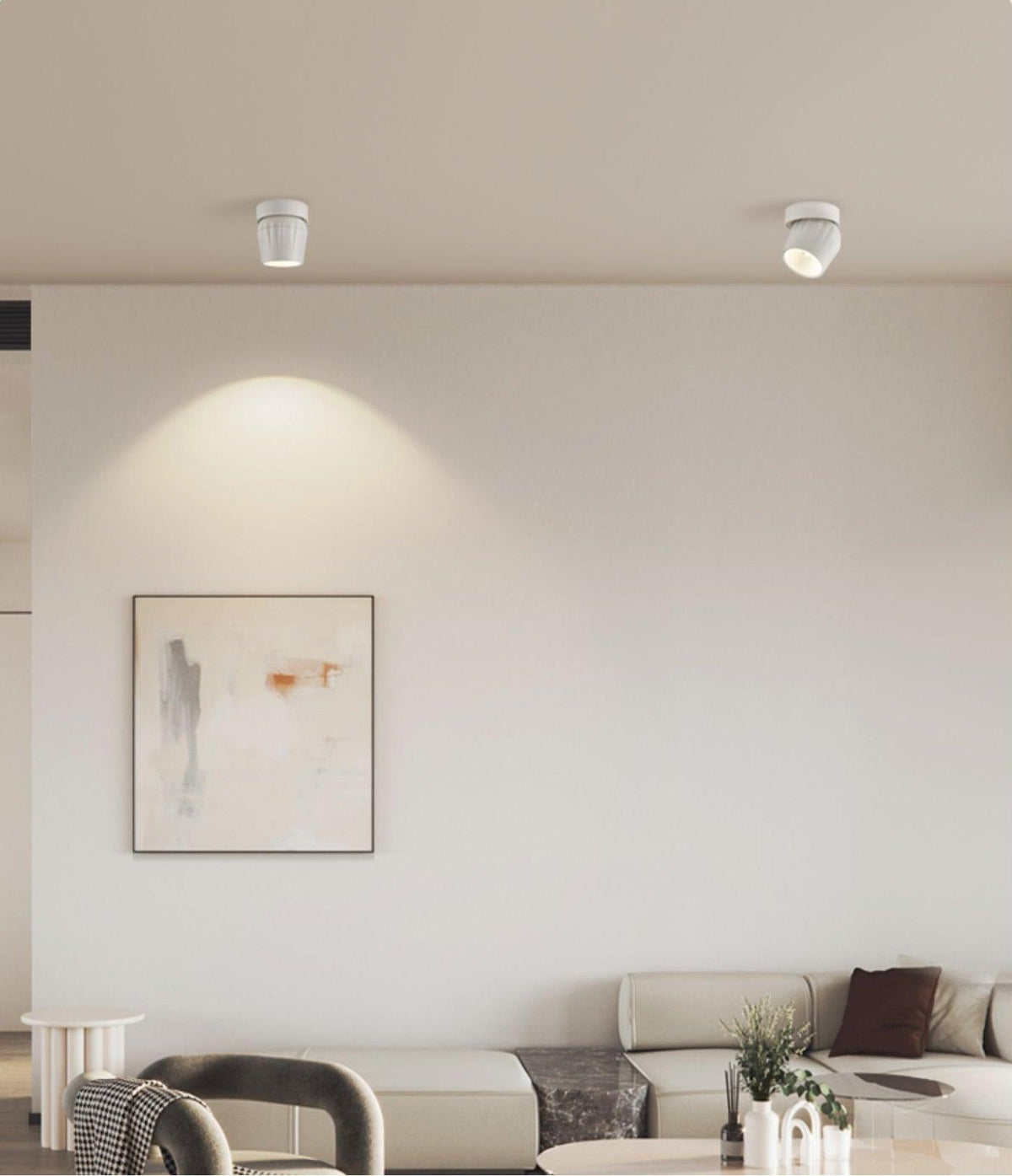 Keveny Decken-Spotlight Aluminium Rippen drehbar minimalistisch