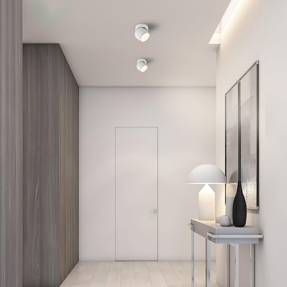 Keveny Decken-Spotlight Aluminium Rippen drehbar minimalistisch