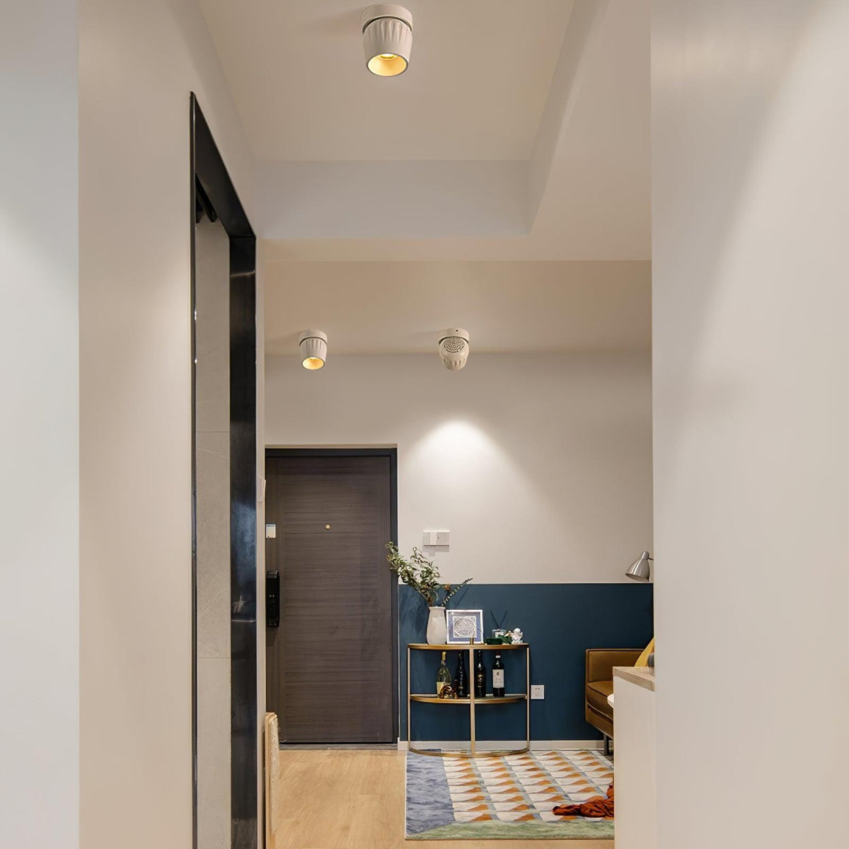 Keveny Decken-Spotlight Aluminium Rippen drehbar minimalistisch