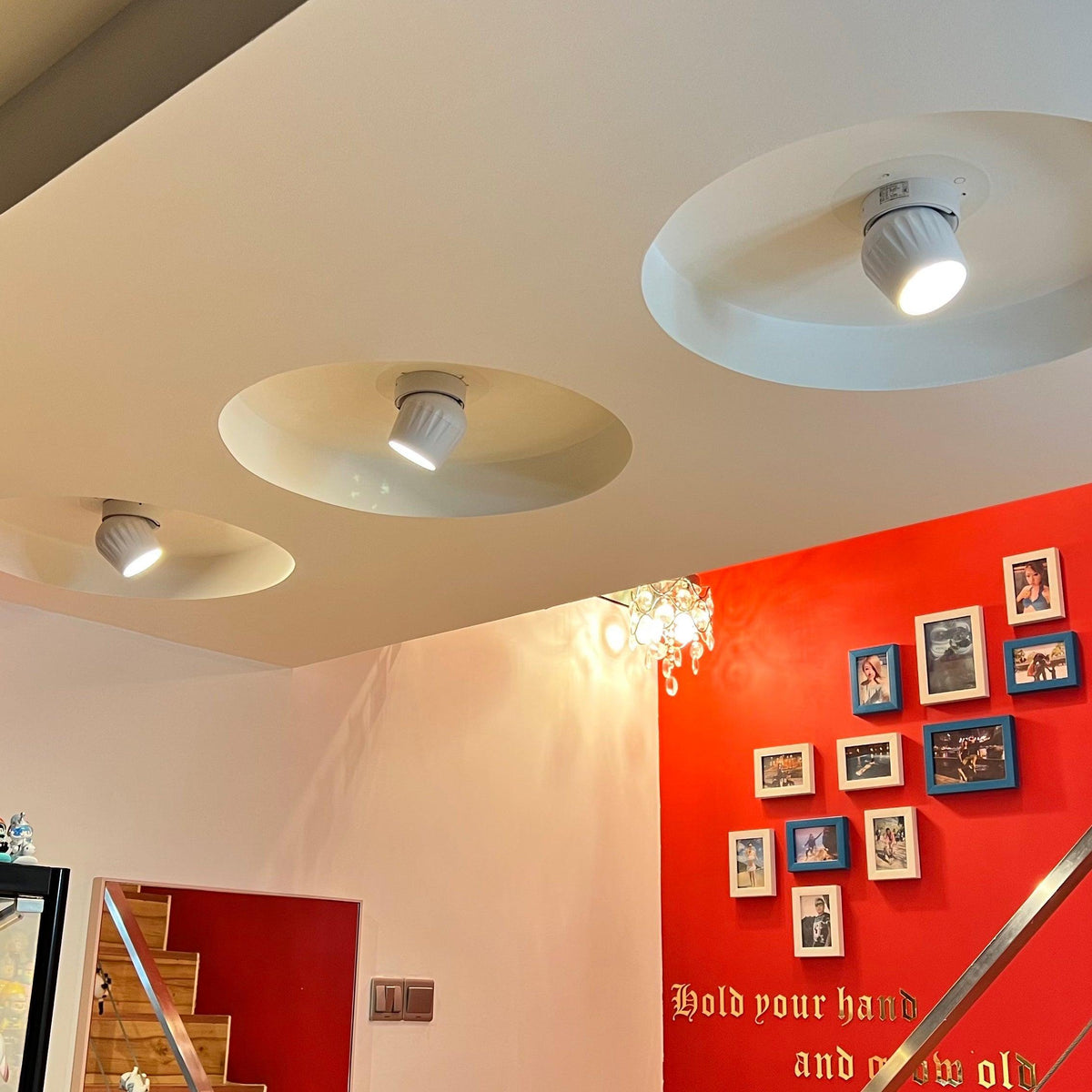 Keveny Decken-Spotlight Aluminium Rippen drehbar minimalistisch