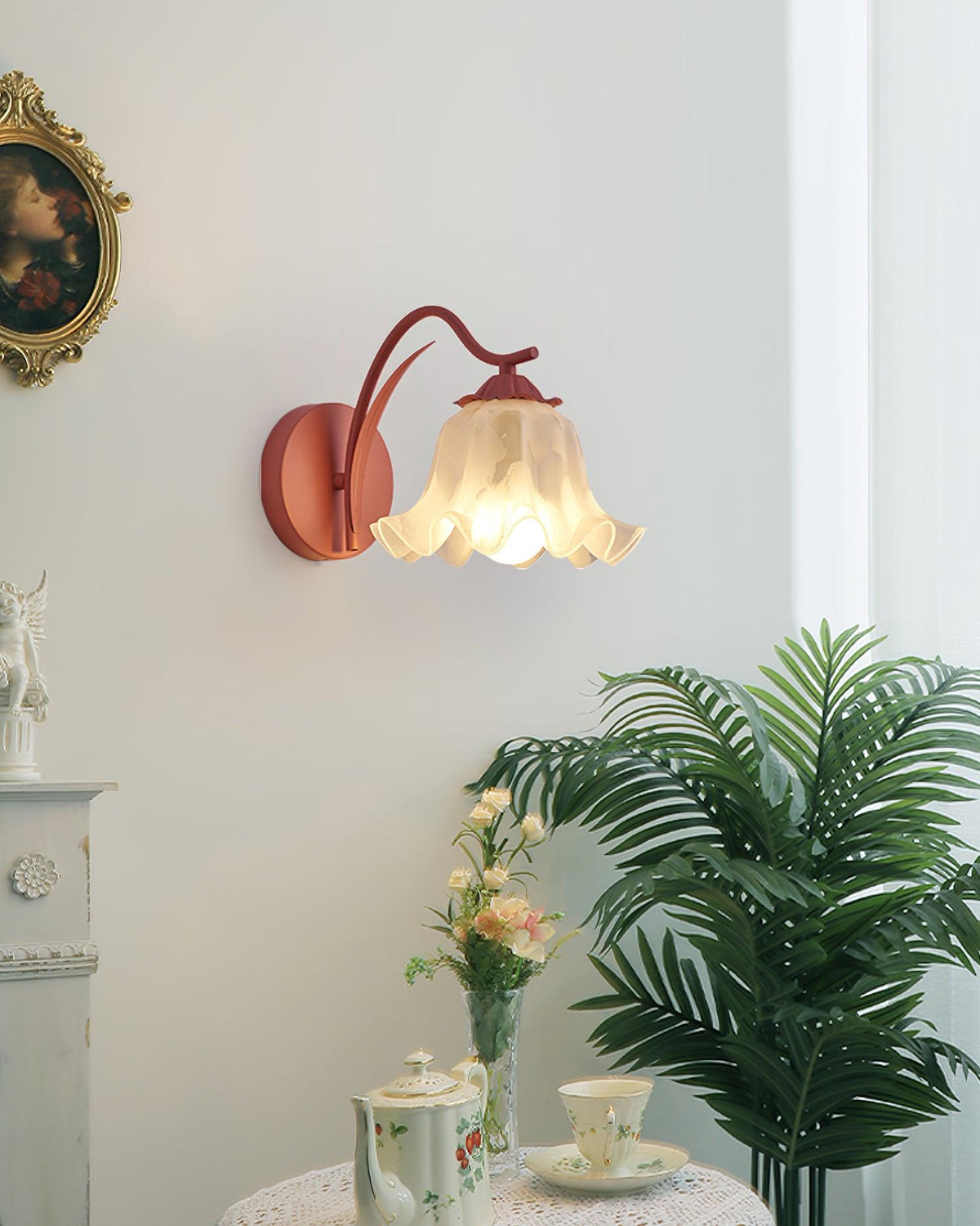 Lily Wandleuchte Botanical Whimsy Grün Stiel