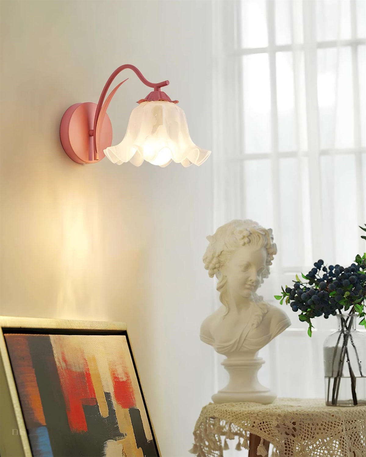 Lily Wandleuchte Botanical Whimsy Grün Stiel