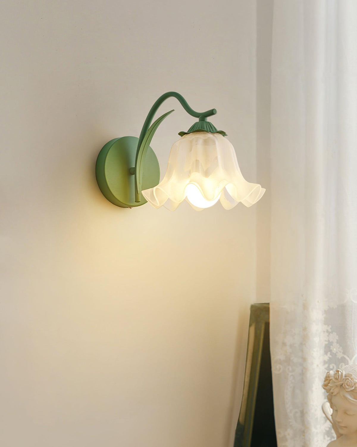 Lily Wandleuchte Botanical Whimsy Grün Stiel