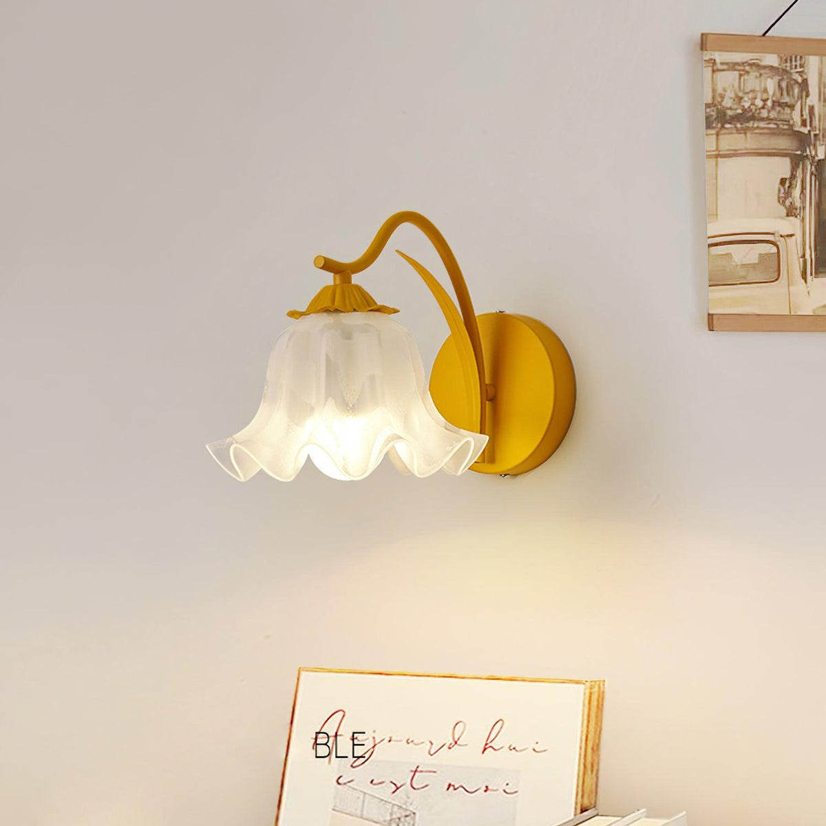 Lily Wandleuchte Botanical Whimsy Grün Stiel
