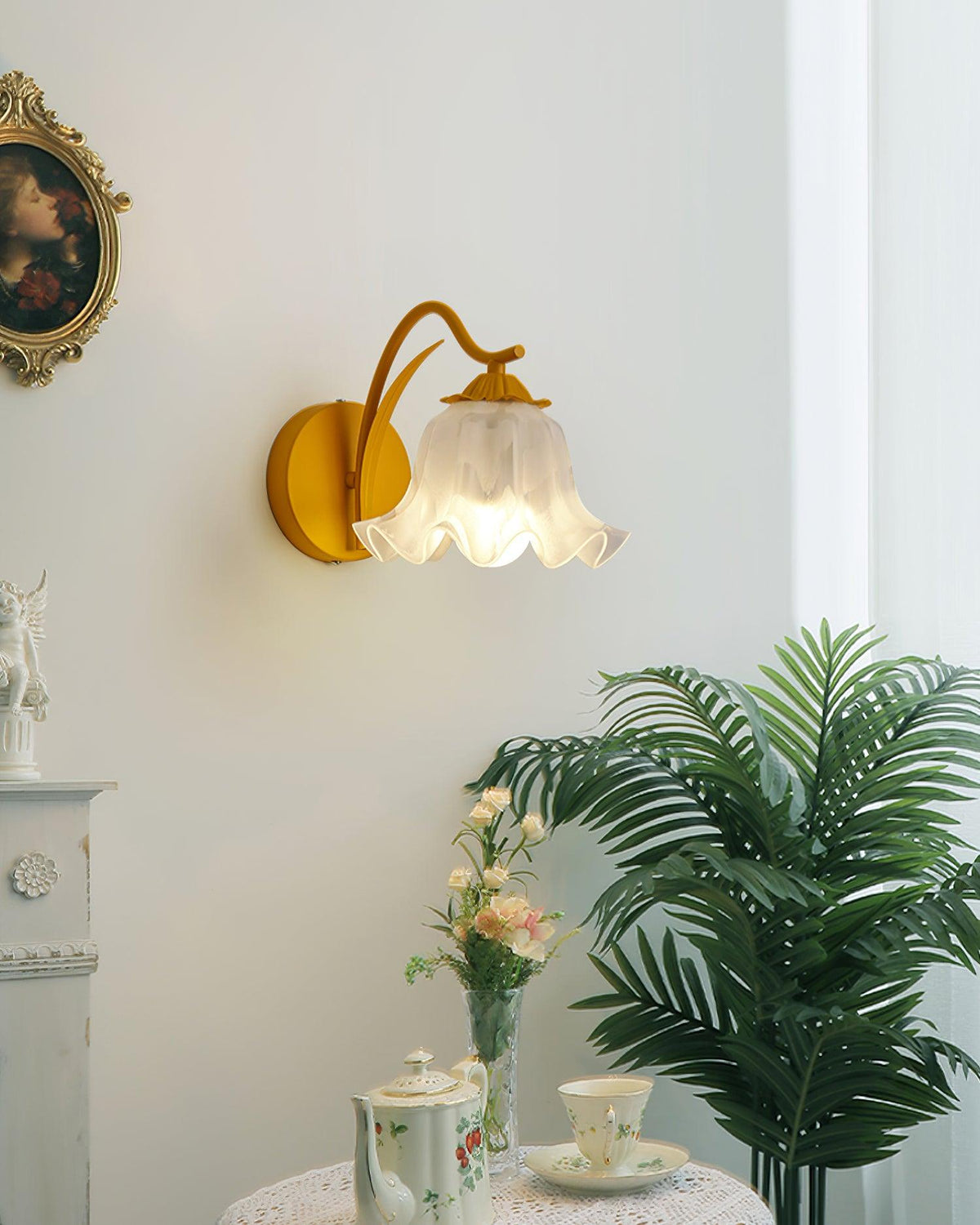 Lily Wandleuchte Botanical Whimsy Grün Stiel