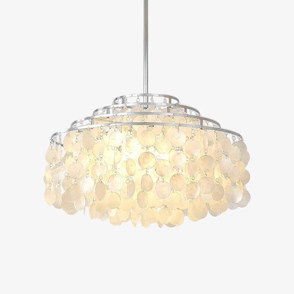Vana Pendelleuchte Rundschalen Chrom