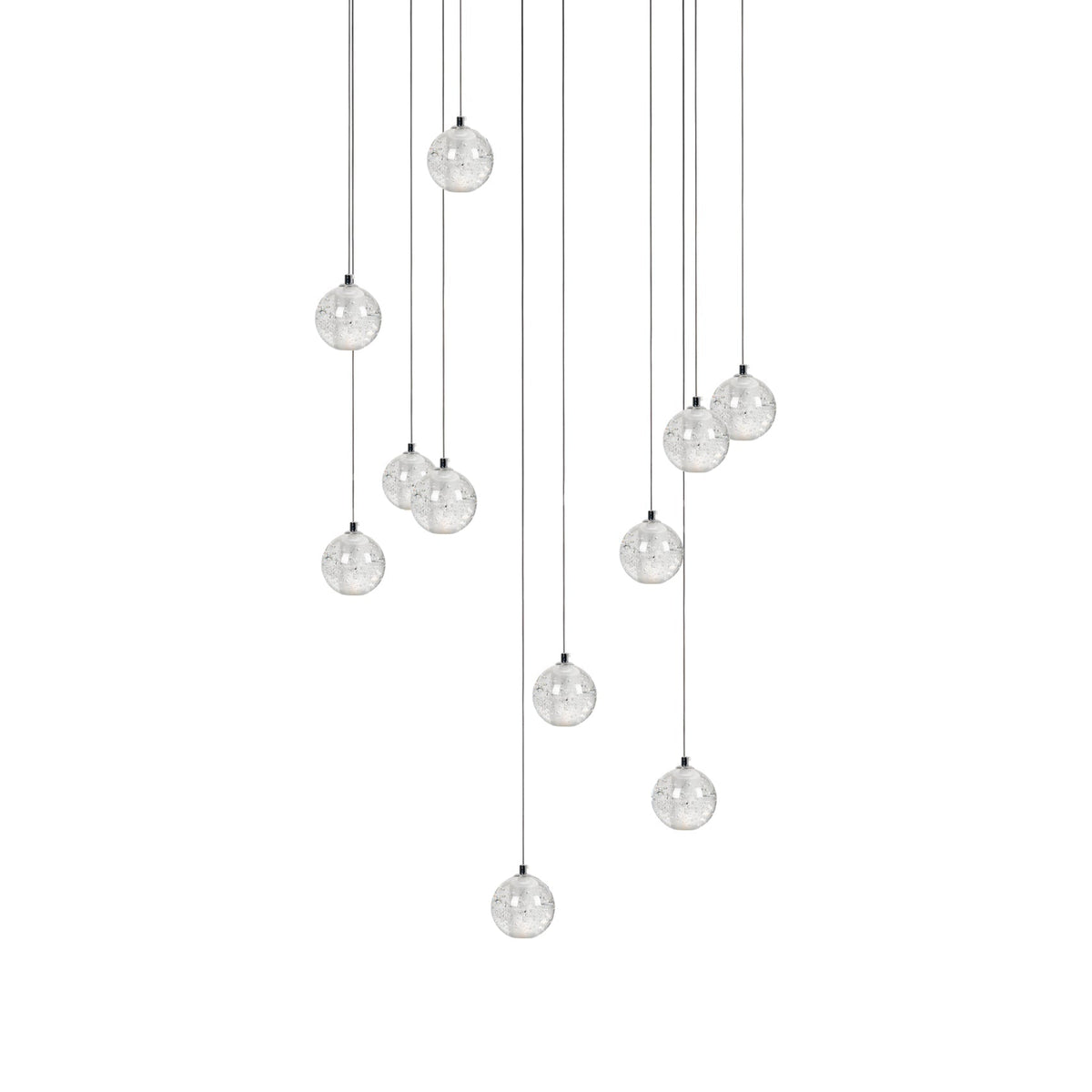 Kristall-Kugel-Cluster-Pendelleuchte