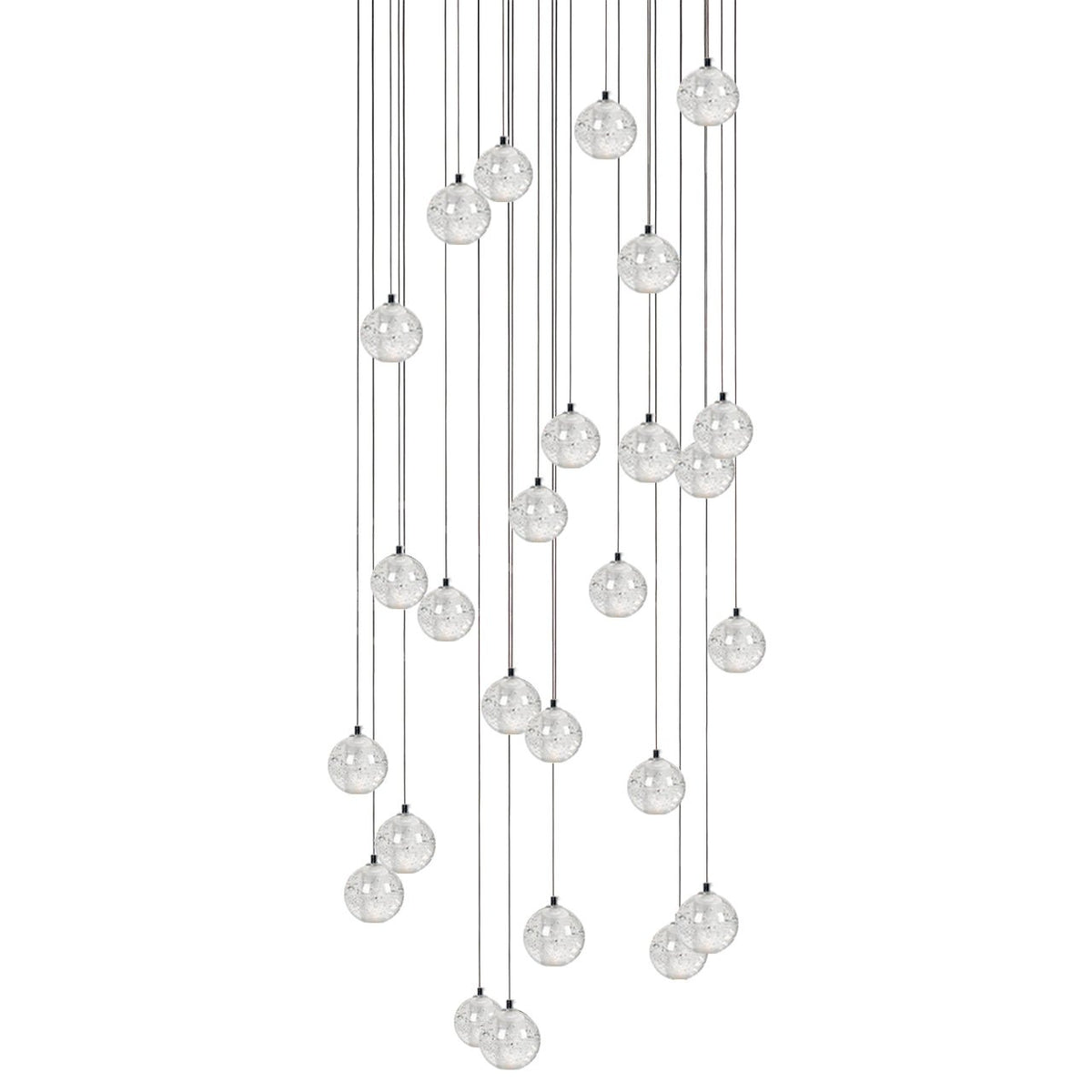 Kristall-Kugel-Cluster-Pendelleuchte