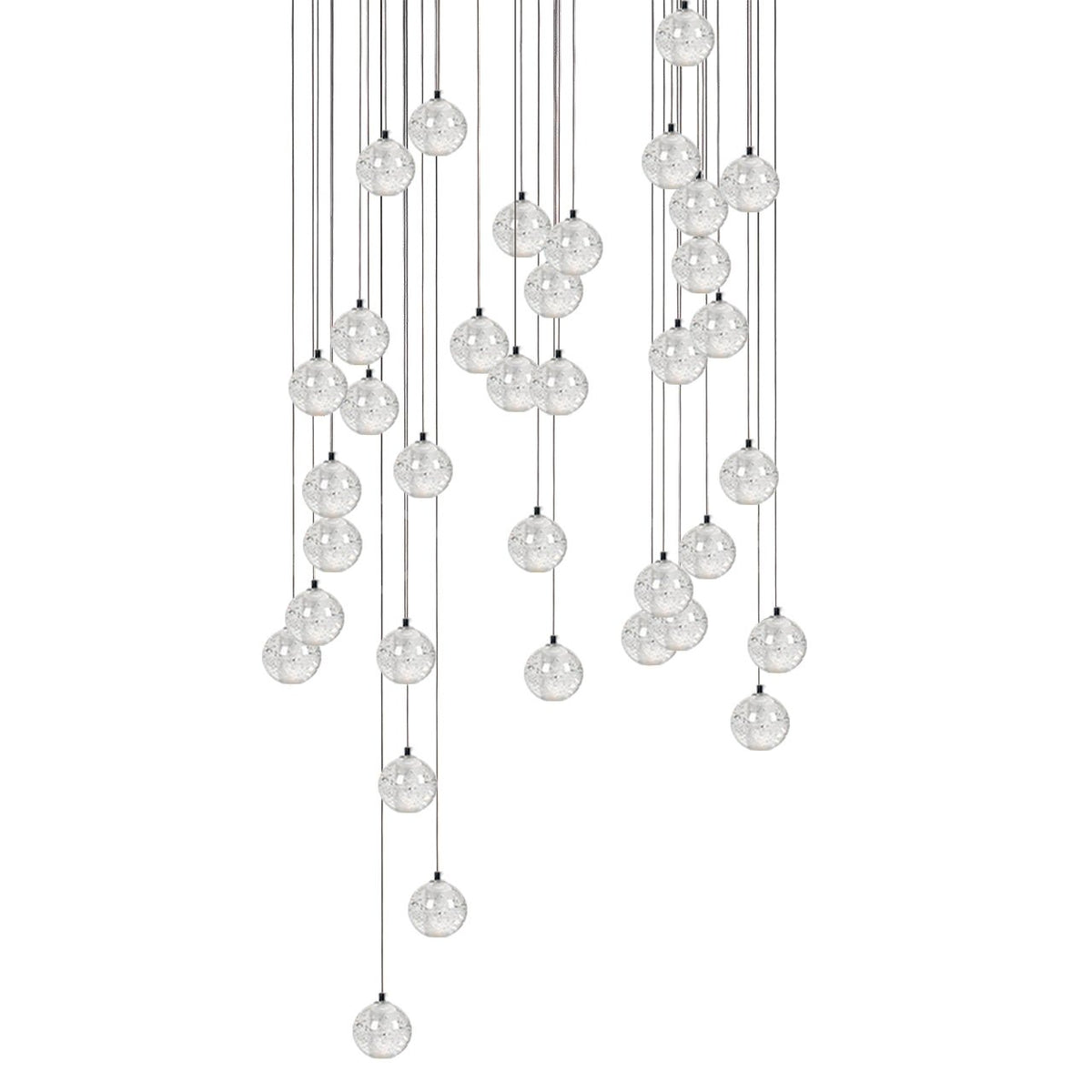 Kristall-Kugel-Cluster-Pendelleuchte