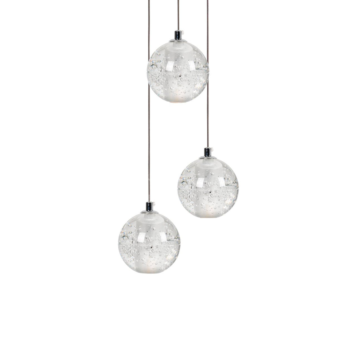 Kristall-Kugel-Cluster-Pendelleuchte