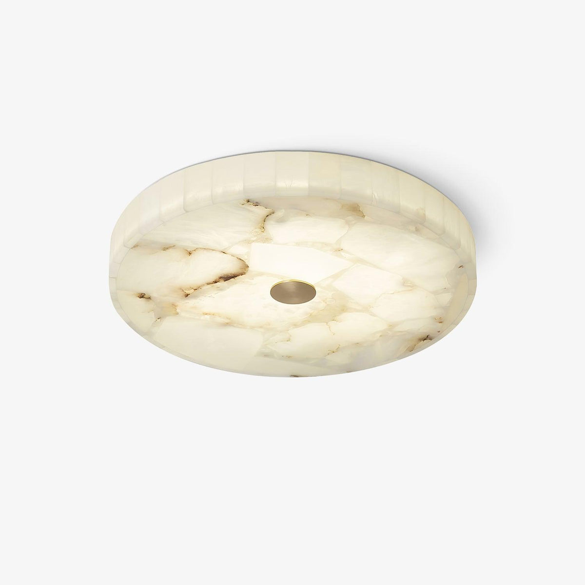 Ciphayra runde Mosaik-Alabaster-Deckenleuchte