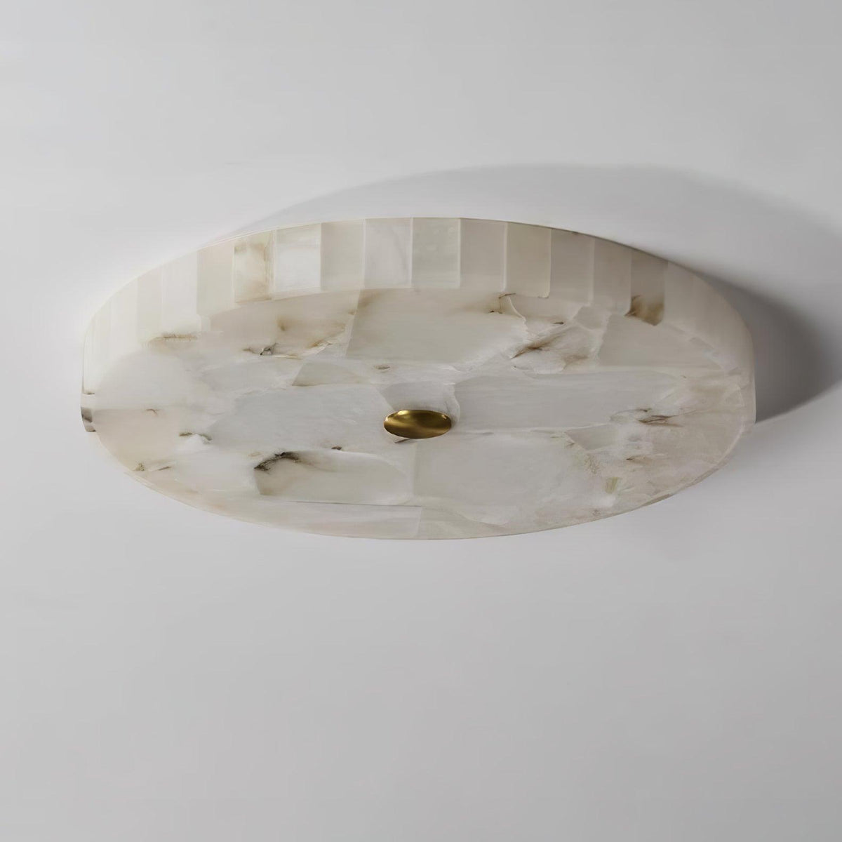 Ciphayra runde Mosaik-Alabaster-Deckenleuchte