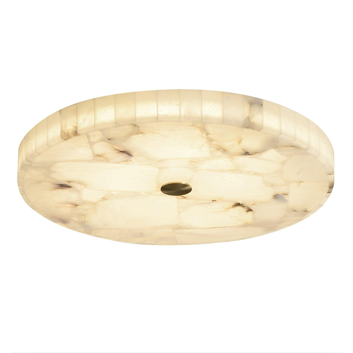 Ciphayra runde Mosaik-Alabaster-Deckenleuchte