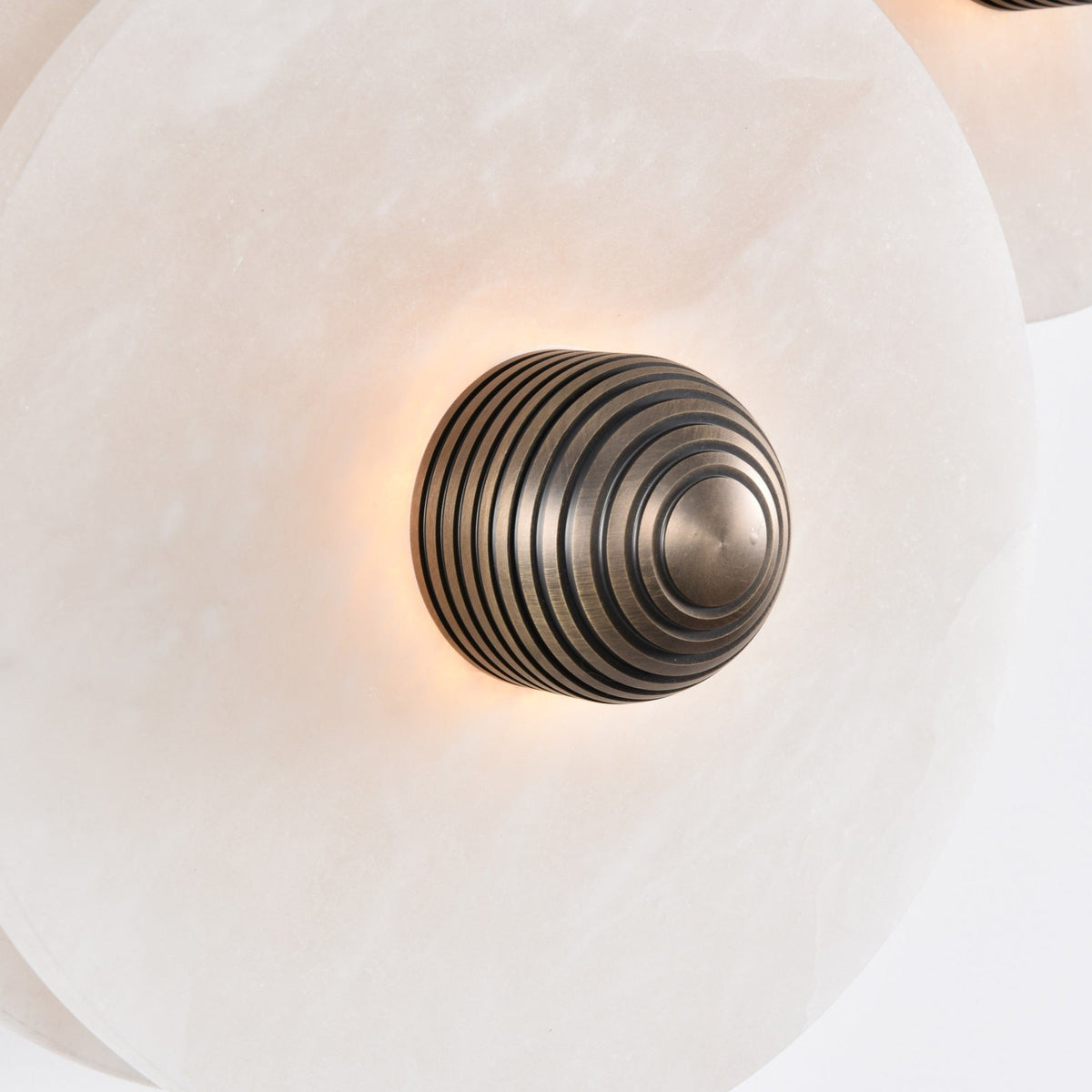 Albireria Minimalistische Alabaster-Deckenleuchte