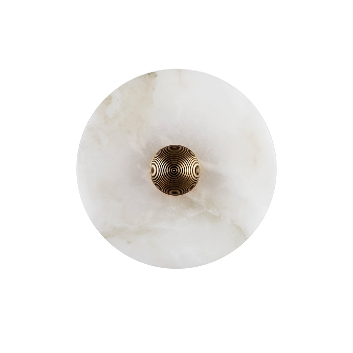Apollo runde Wandleuchte aus Alabaster
