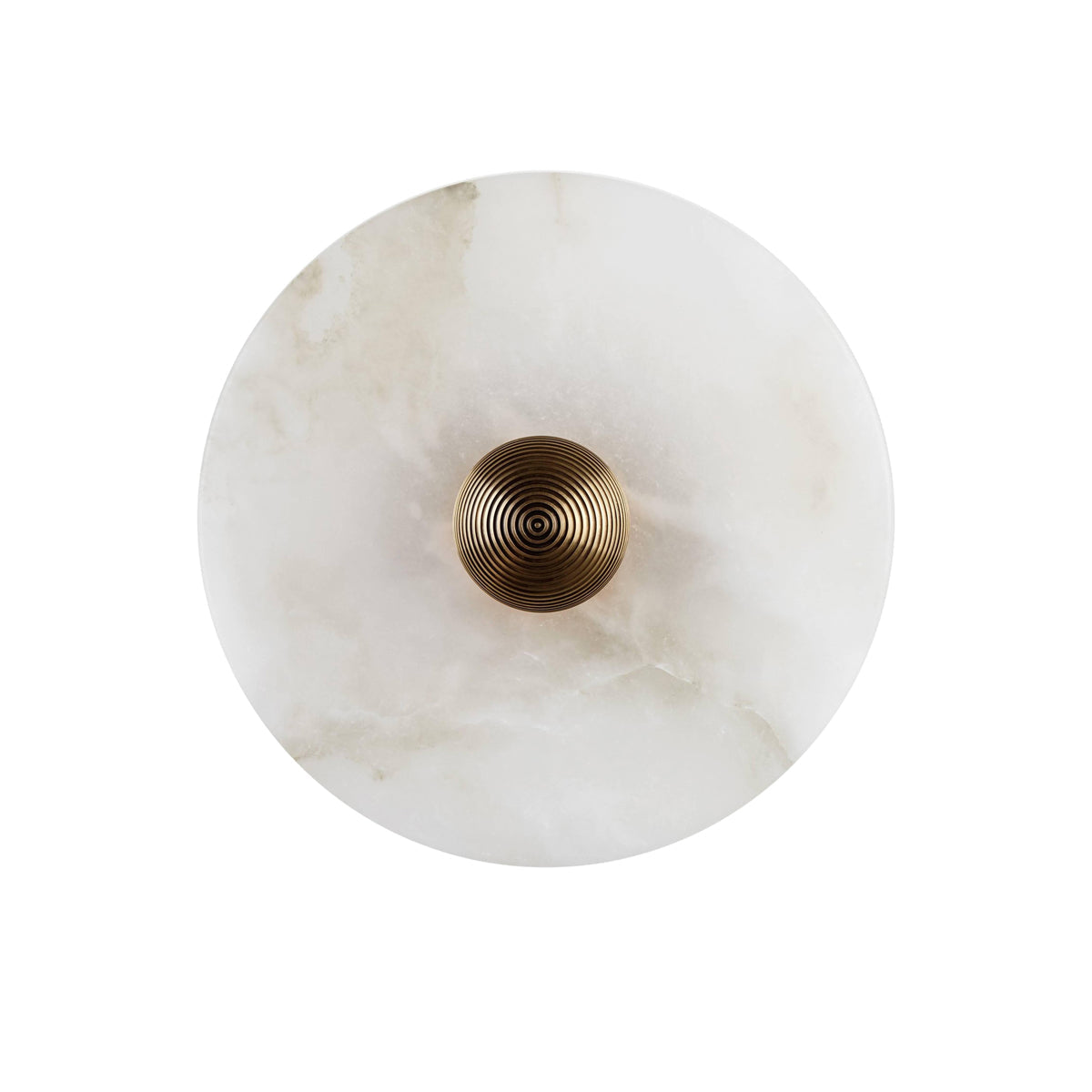 Apollo runde Wandleuchte aus Alabaster