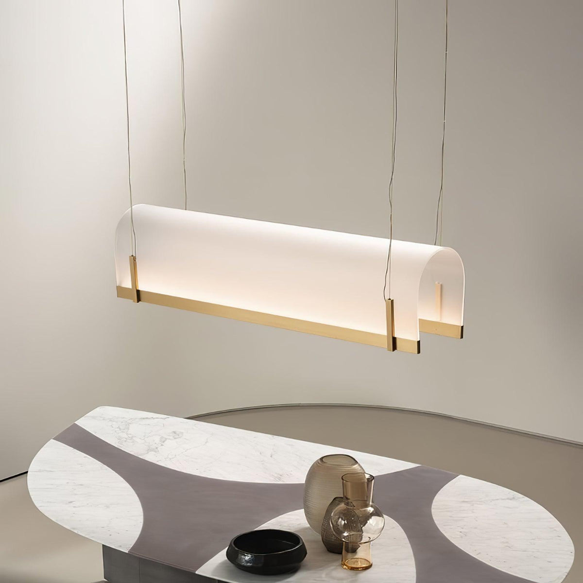 Cevinen lineare Pendelleuchte in Gold
