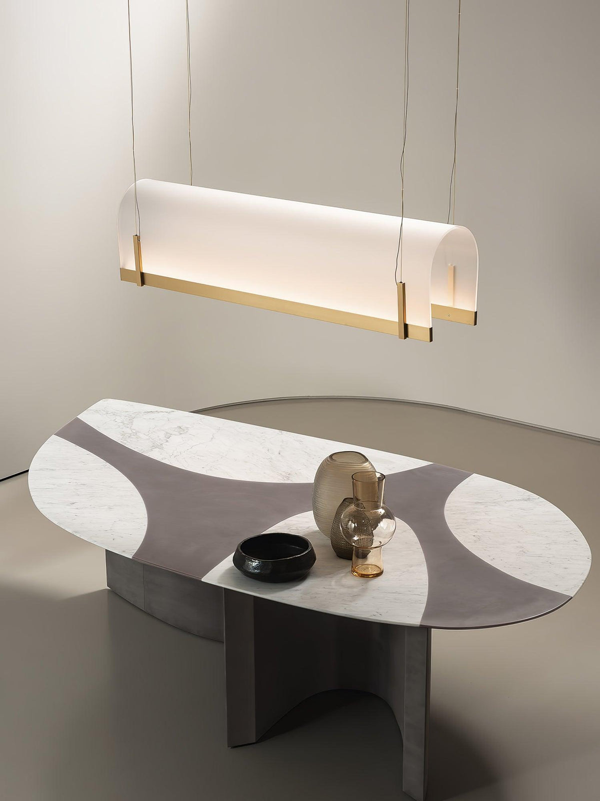 Cevinen lineare Pendelleuchte in Gold