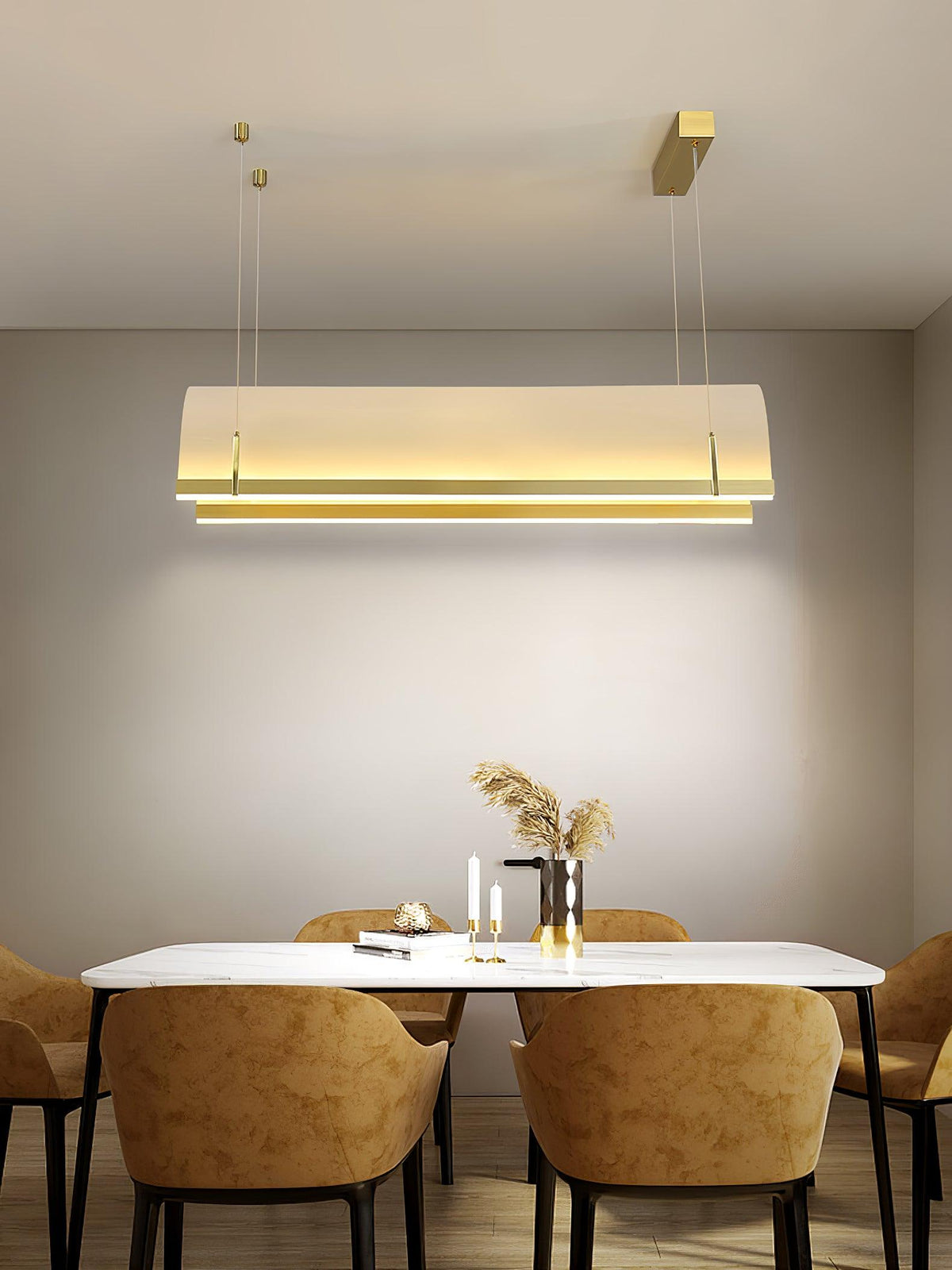 Cevinen lineare Pendelleuchte in Gold