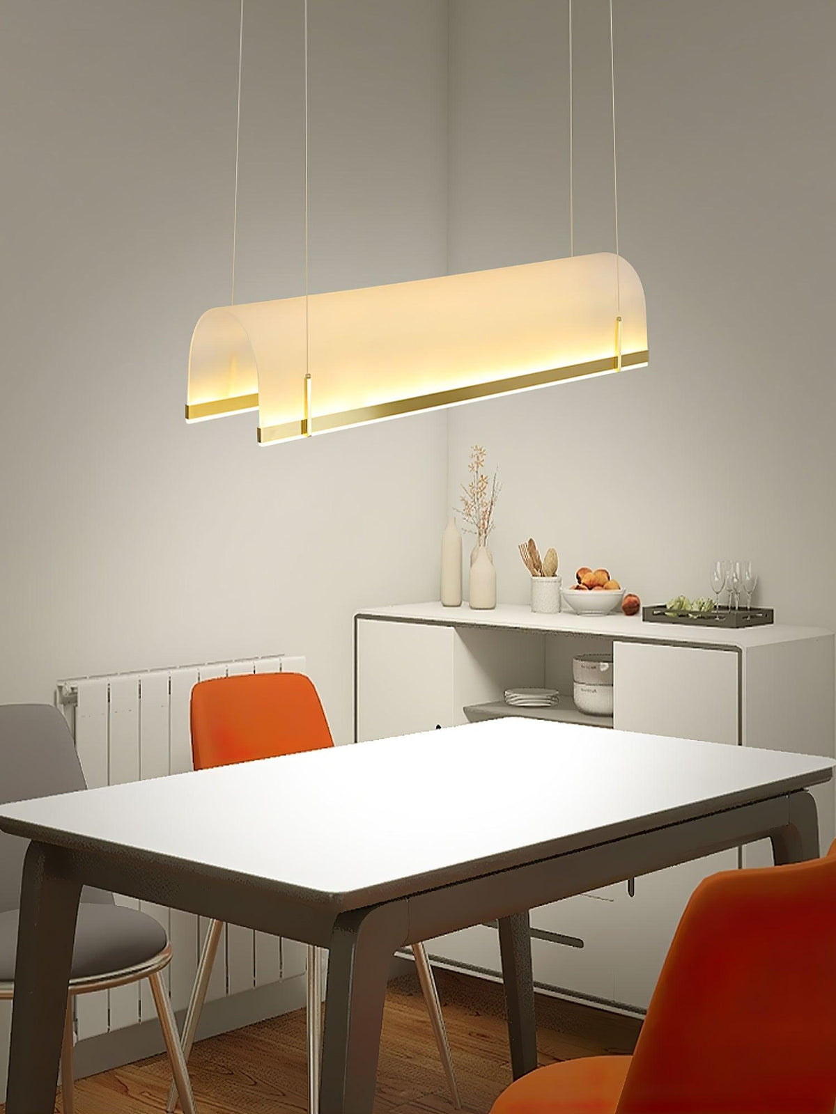 Cevinen lineare Pendelleuchte in Gold