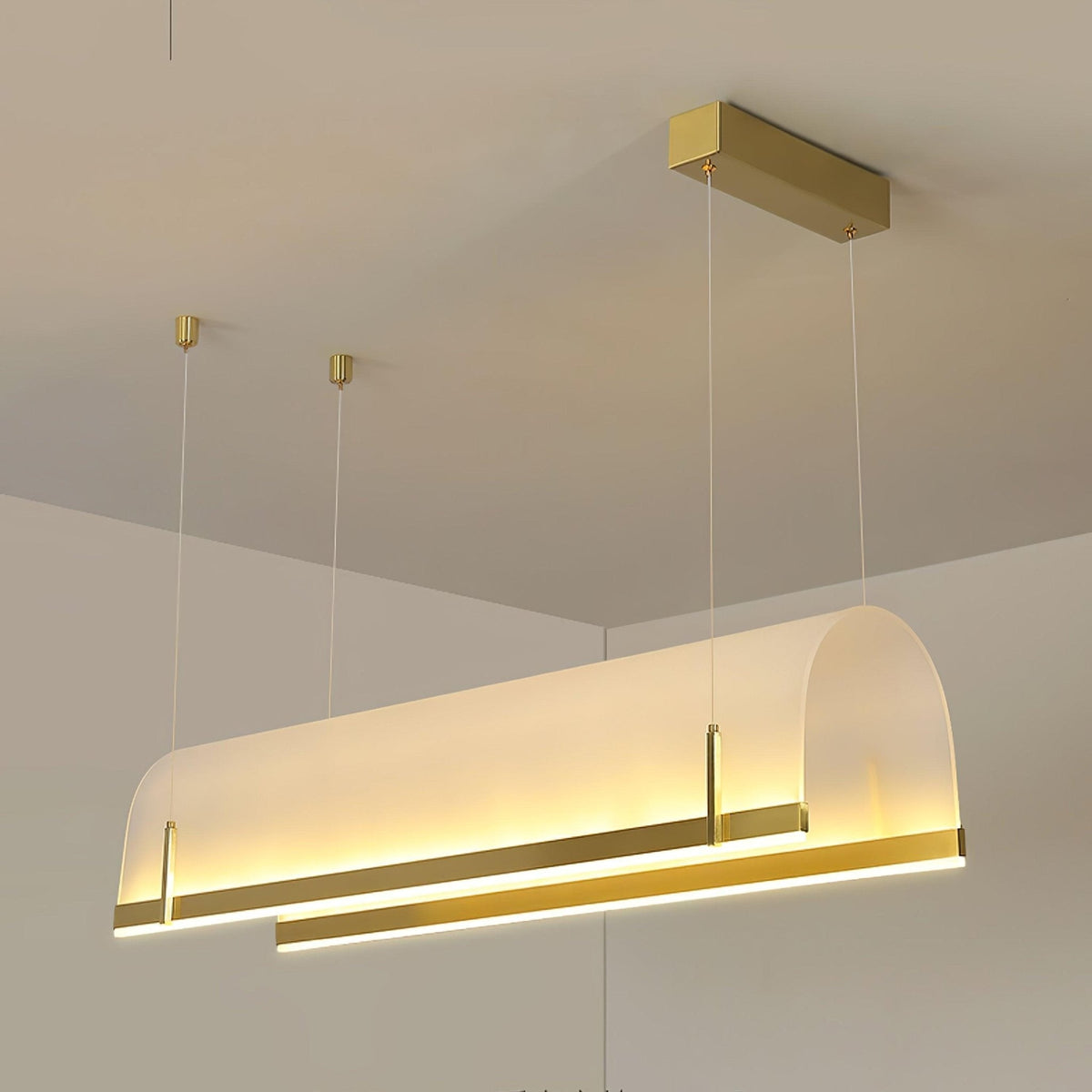 Cevinen lineare Pendelleuchte in Gold
