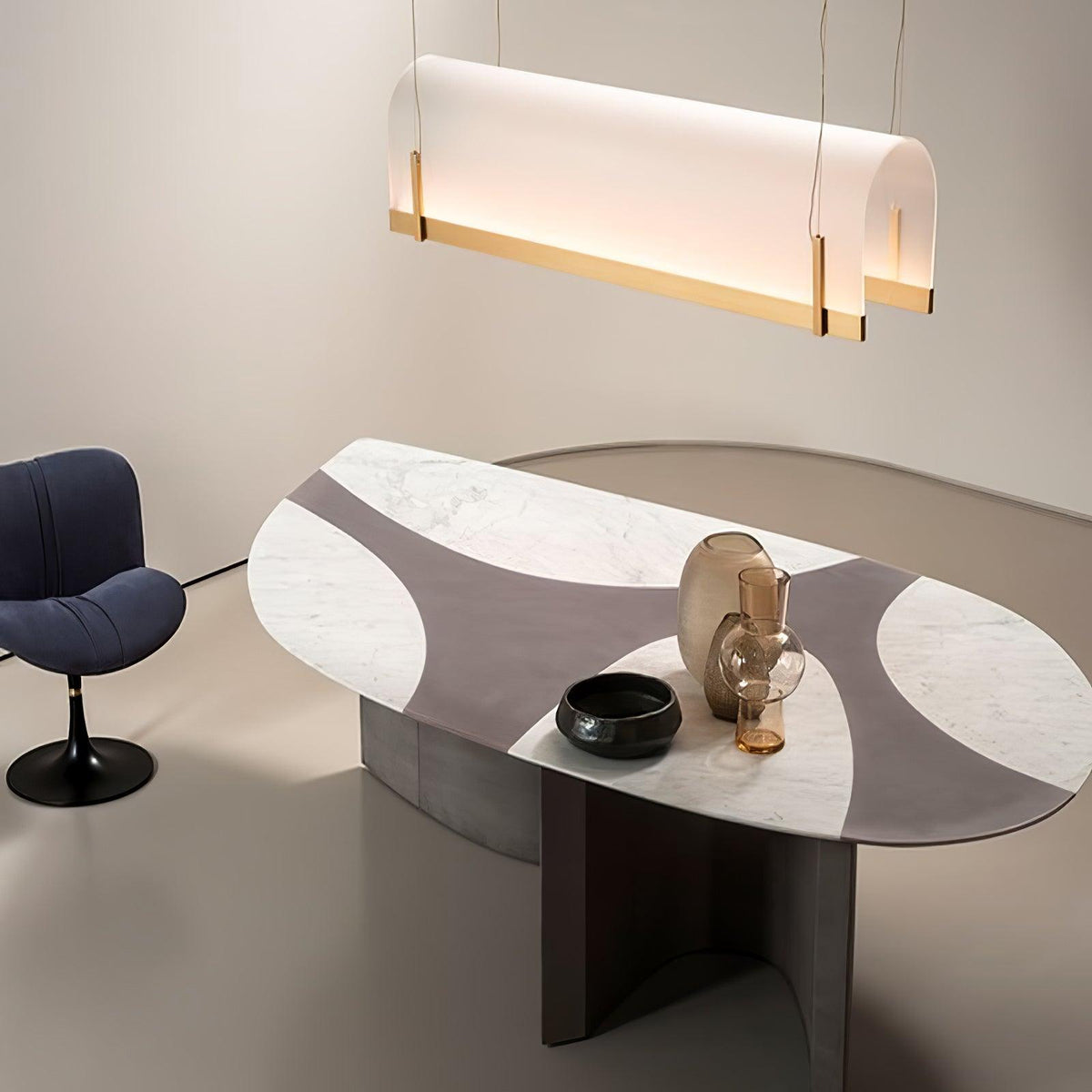 Cevinen lineare Pendelleuchte in Gold