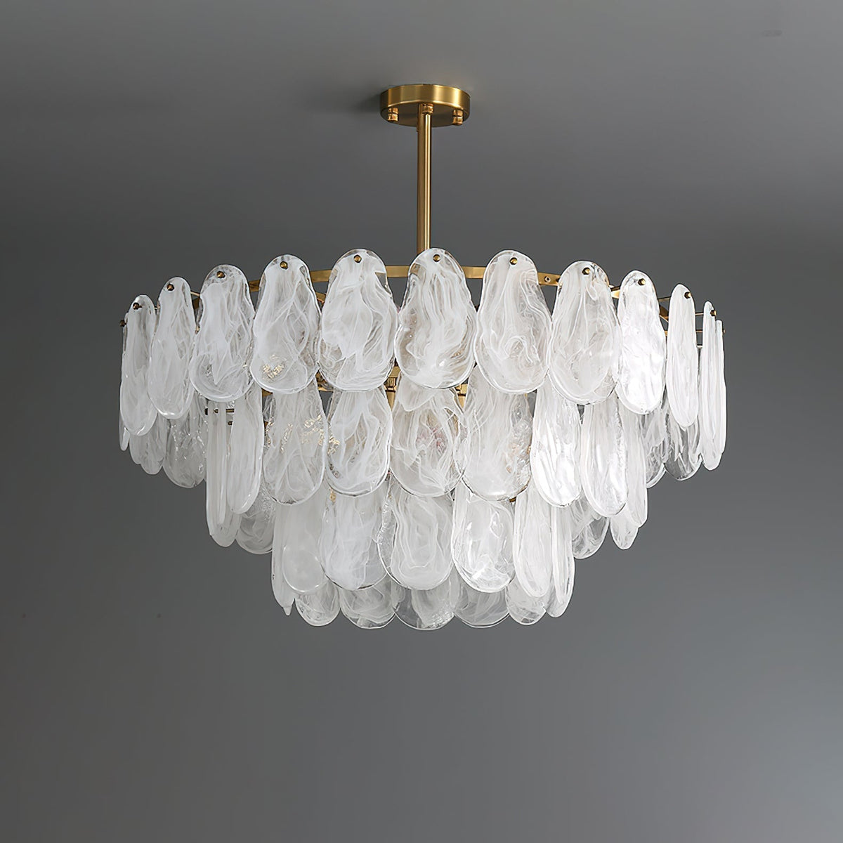 Dren Kronleuchter Postmodern Luxus Rund Wolken-Glas