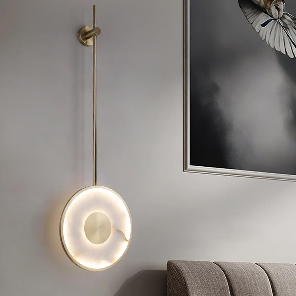 Nivirina Minimalistische Pendelleuchte aus Alabaster