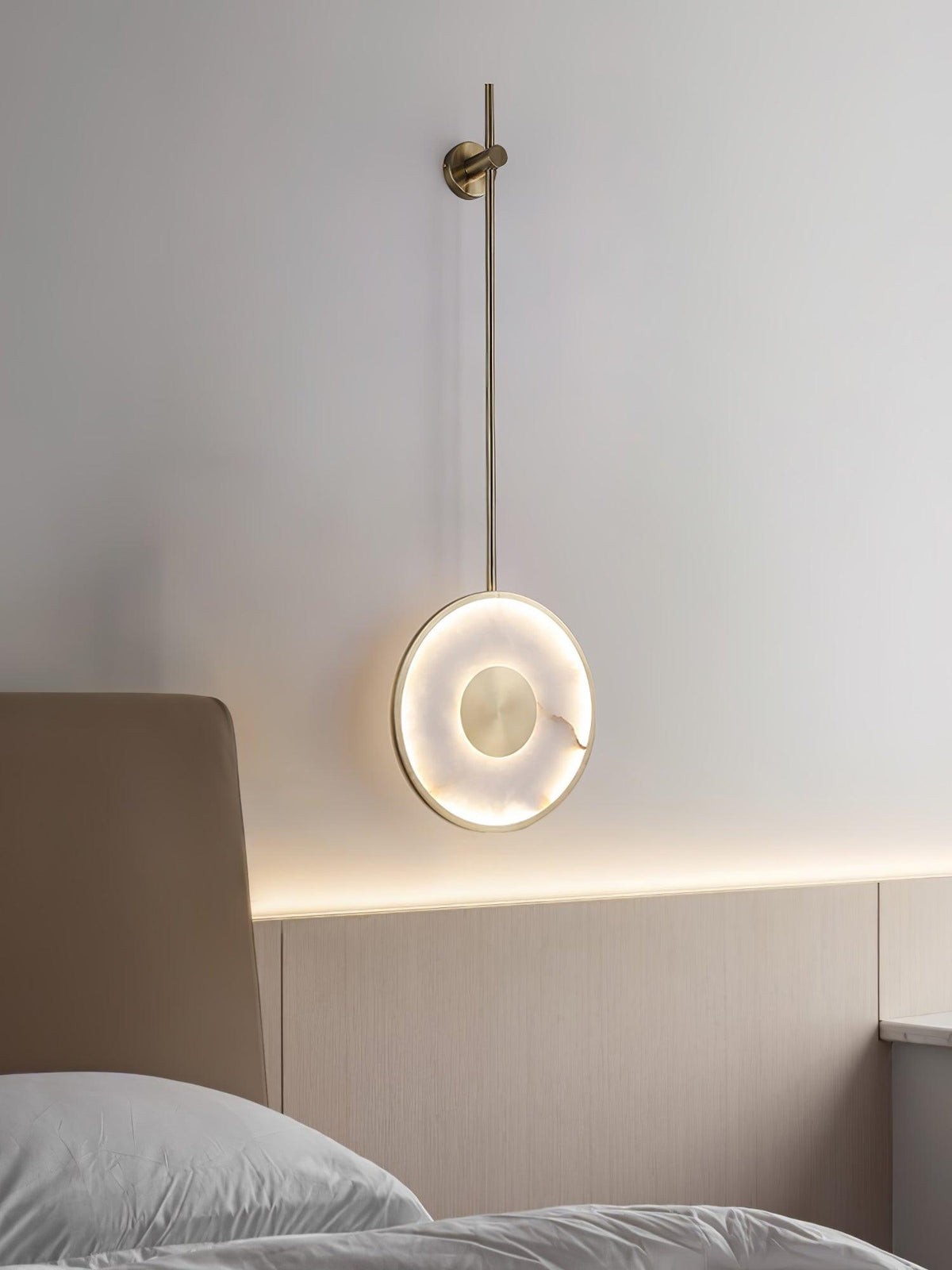 Nivirina Minimalistische Pendelleuchte aus Alabaster