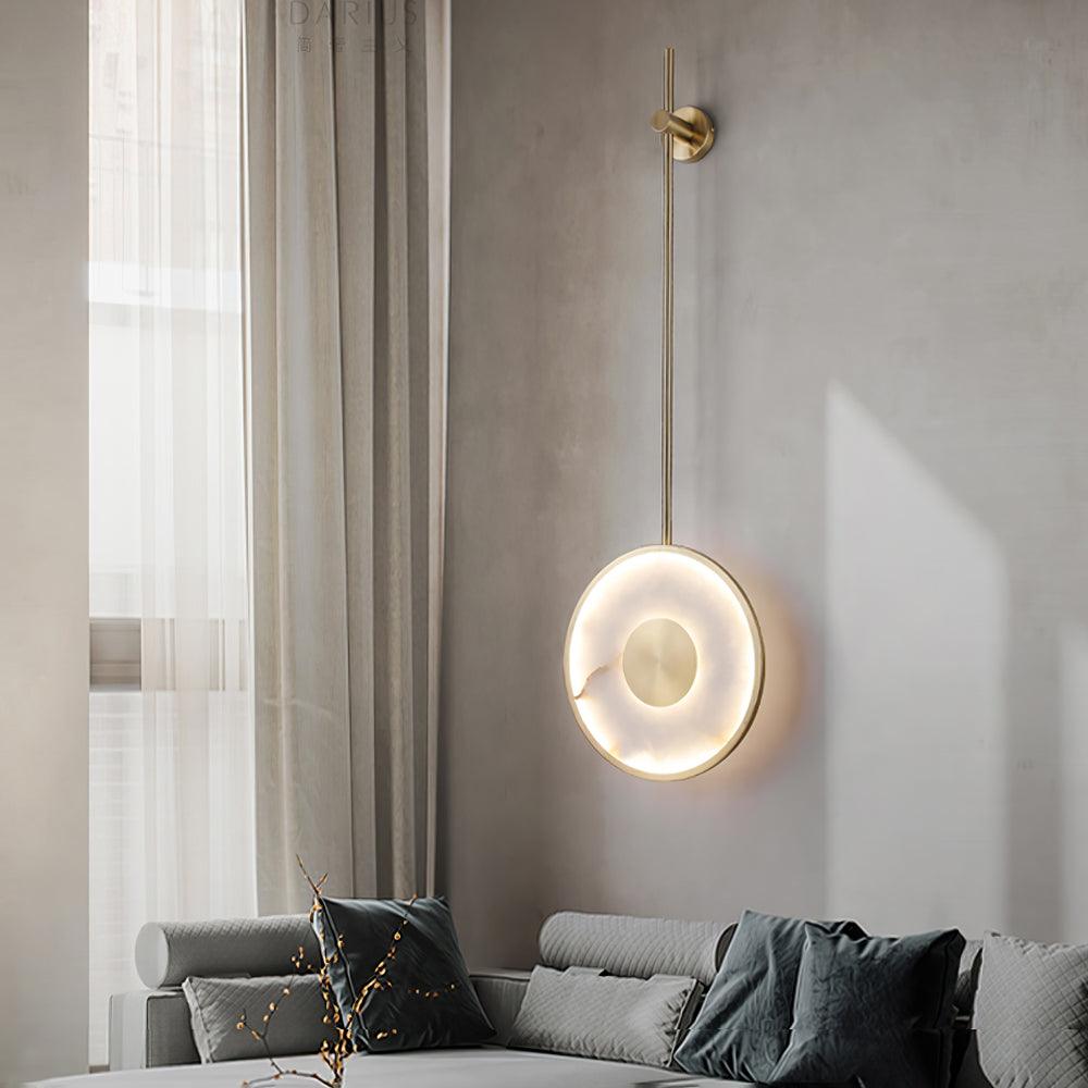 Nivirina Minimalistische Pendelleuchte aus Alabaster