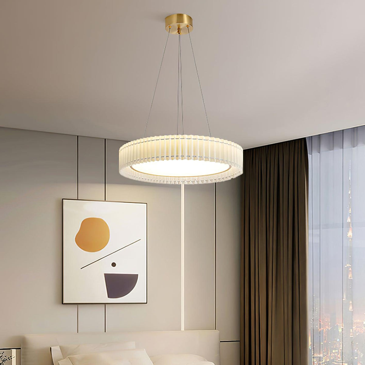Cudo Pendelleuchte aus Stoff Cozy