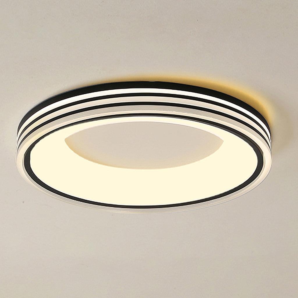 Liroxen Deckenleuchte rund eingelassen minimalistisch warm