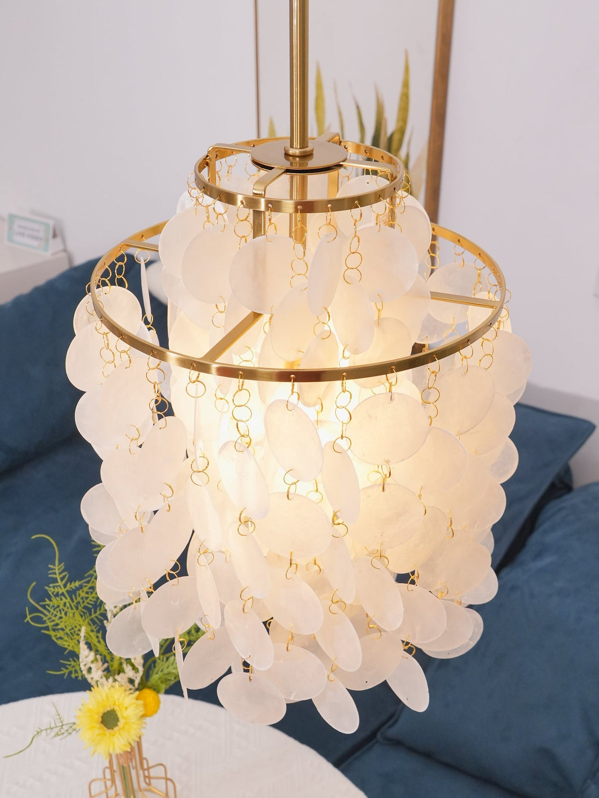 Rivena Pendelleuchte Rund Schalenring