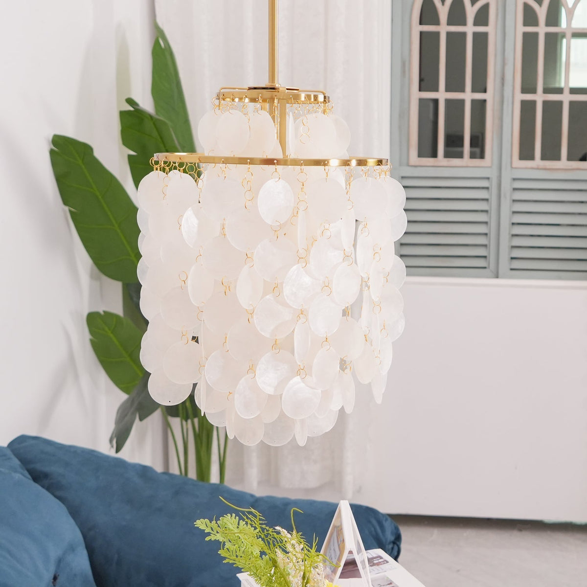 Rivena Pendelleuchte Rund Schalenring