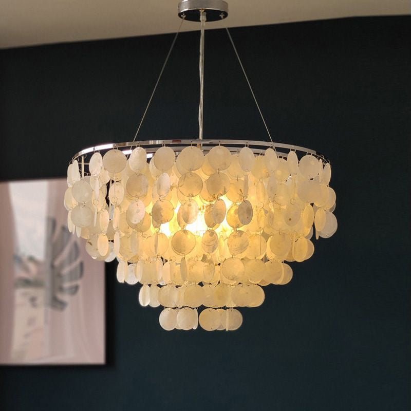 Esileth Kronleuchter im postmodernen Luxus-Stil mit Schalen-Windglocken