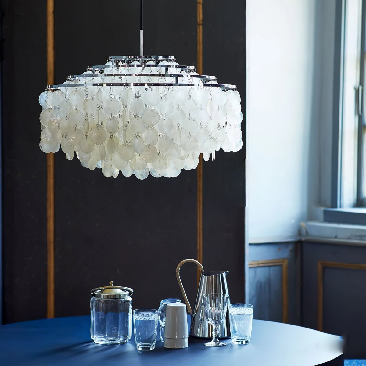 Rivena Pendelleuchte Rund Schalenring