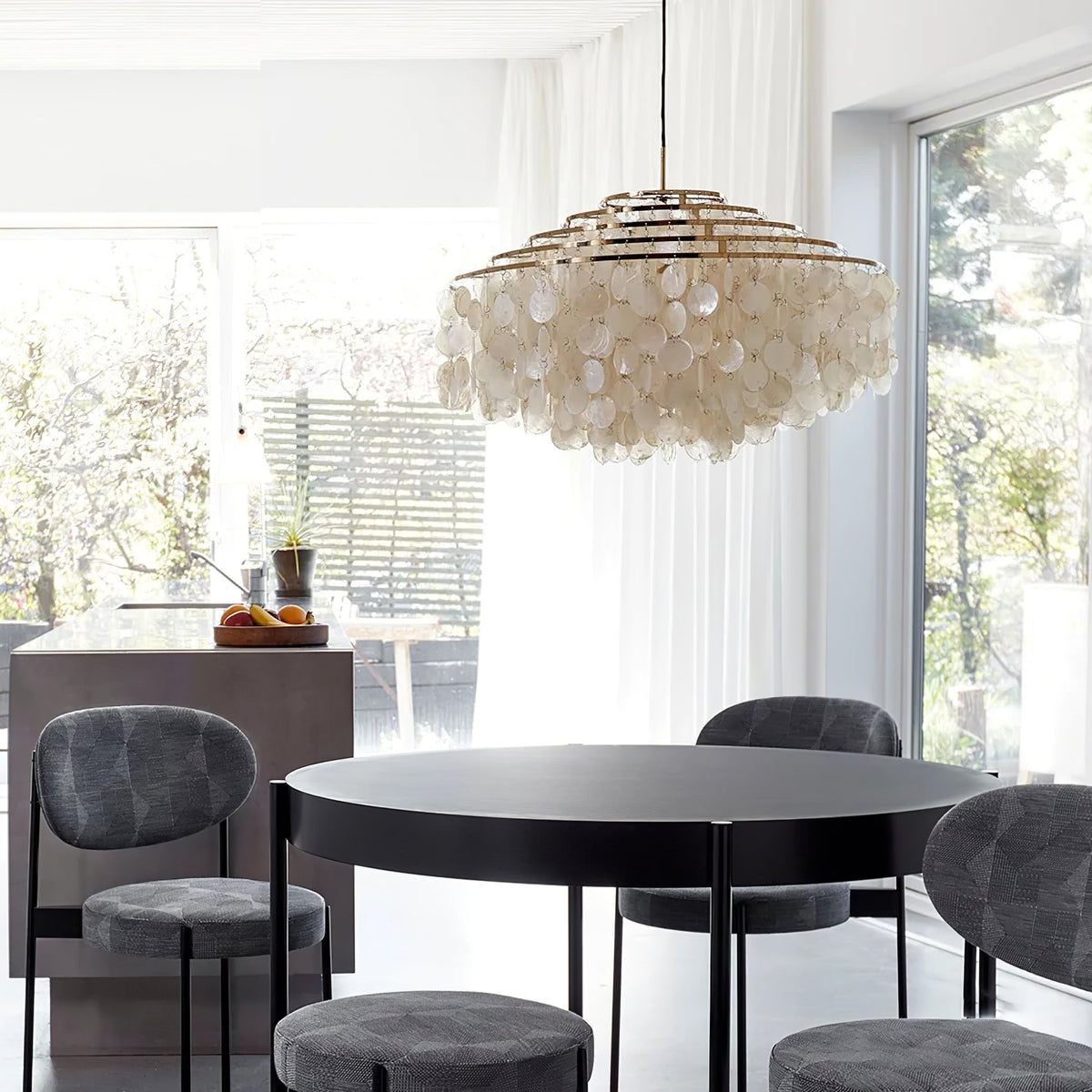Rivena Pendelleuchte Rund Schalenring
