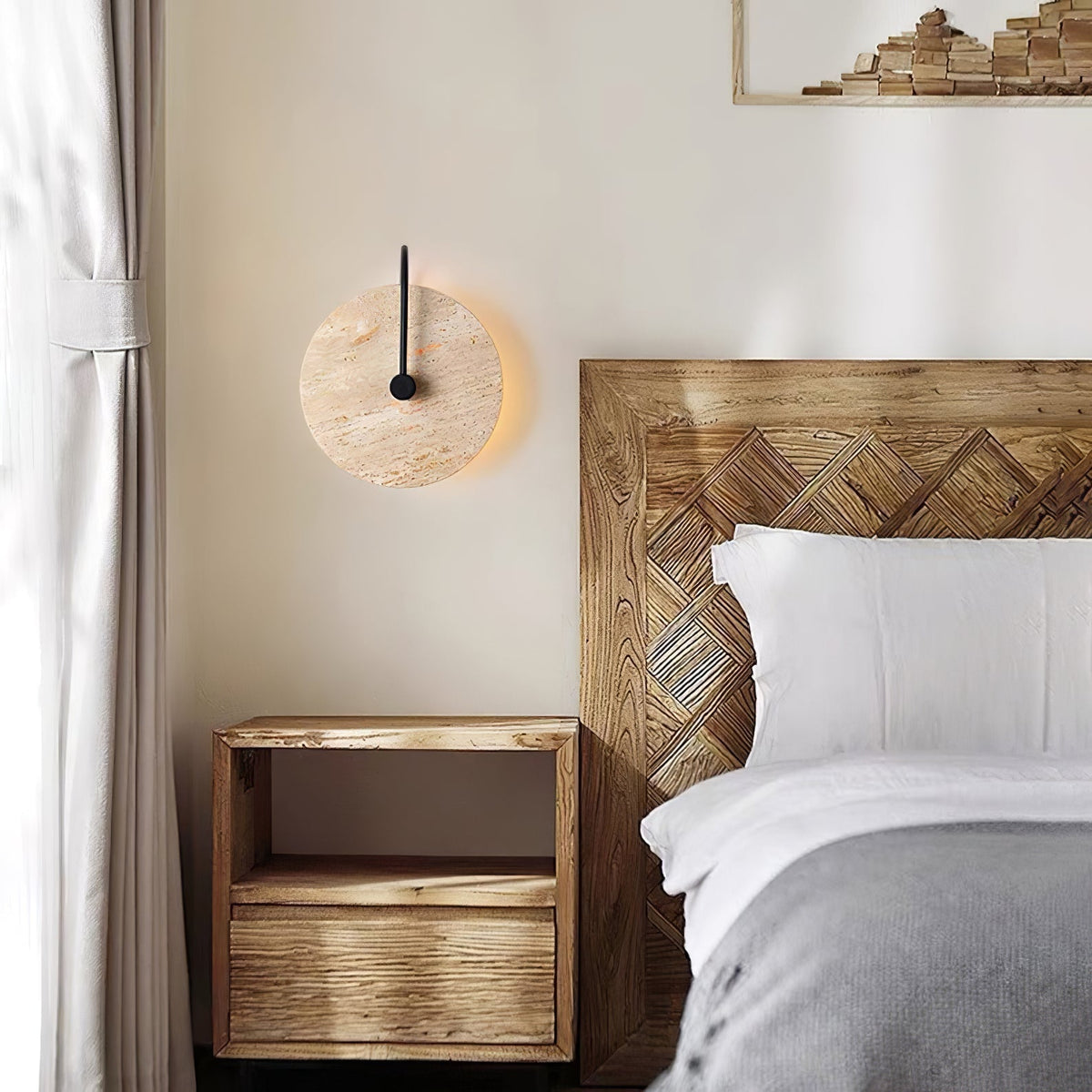 Ulsk Travertine Wandleuchte