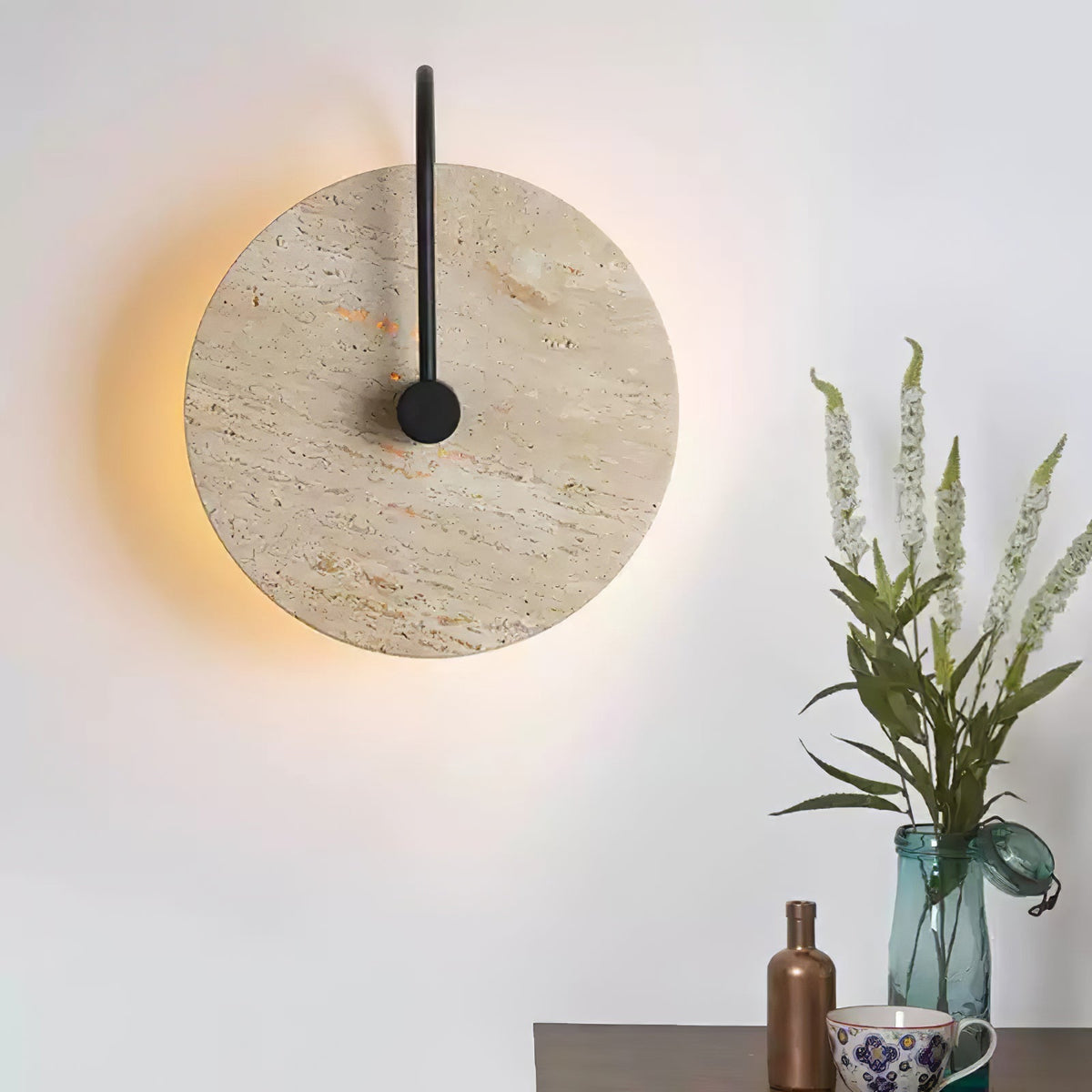 Ulsk Travertine Wandleuchte