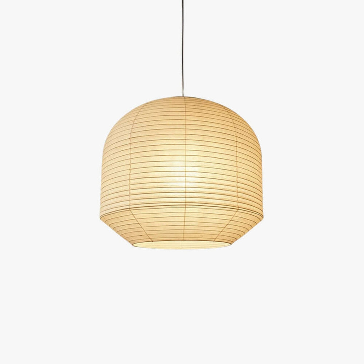 Rounded Pendelleuchte aus Maulbeerpapier
