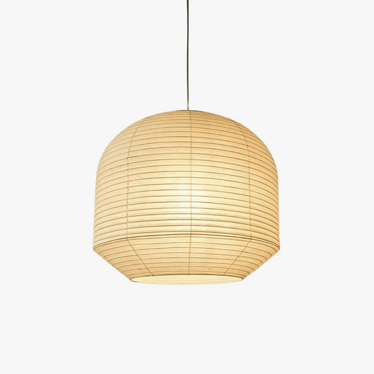 Rounded Pendelleuchte aus Maulbeerpapier