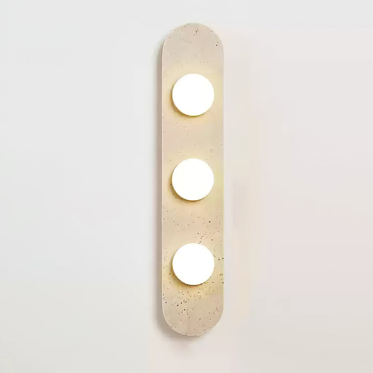 Zasoliel Minimalistische Travertin-Wandleuchte in Gelb