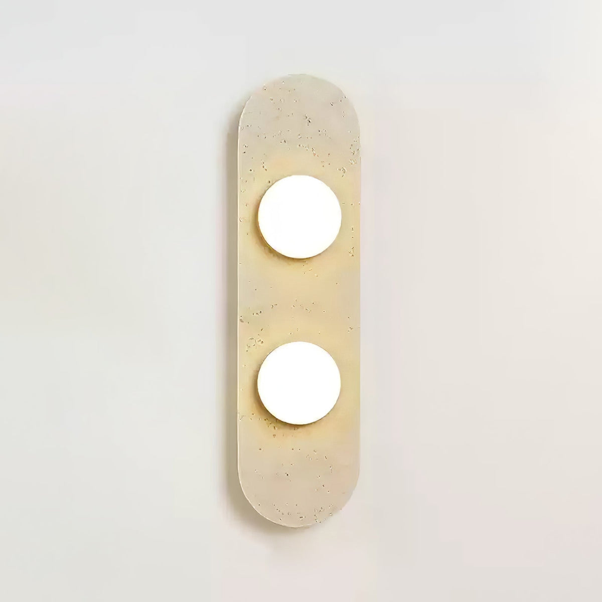 Zasoliel Minimalistische Travertin-Wandleuchte in Gelb