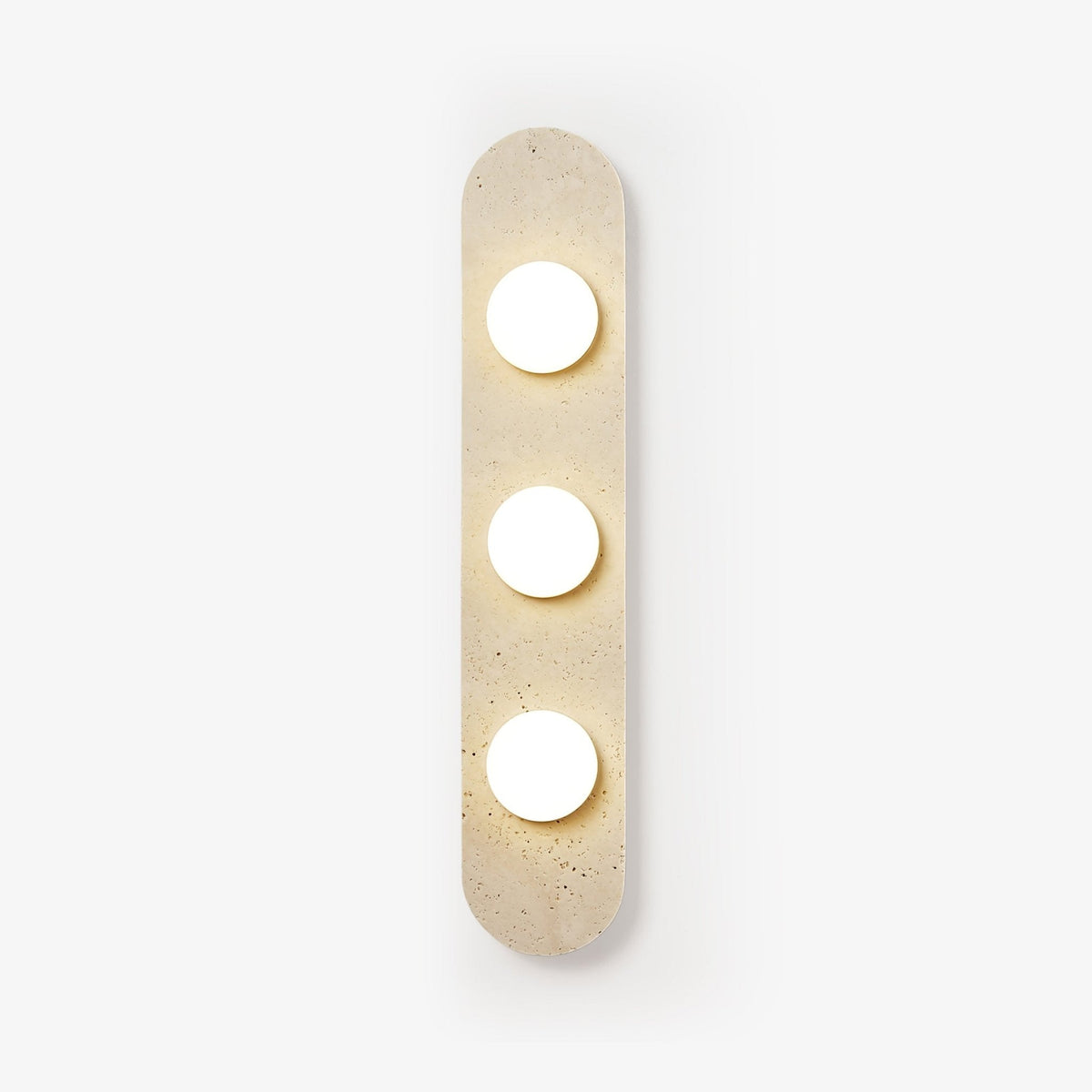 Zasoliel Minimalistische Travertin-Wandleuchte in Gelb