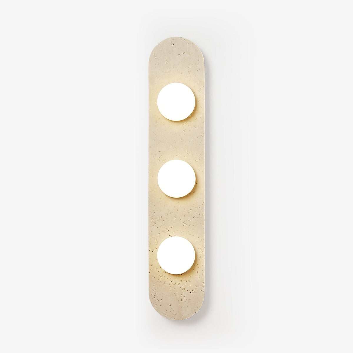 Zasoliel Minimalistische Travertin-Wandleuchte in Gelb