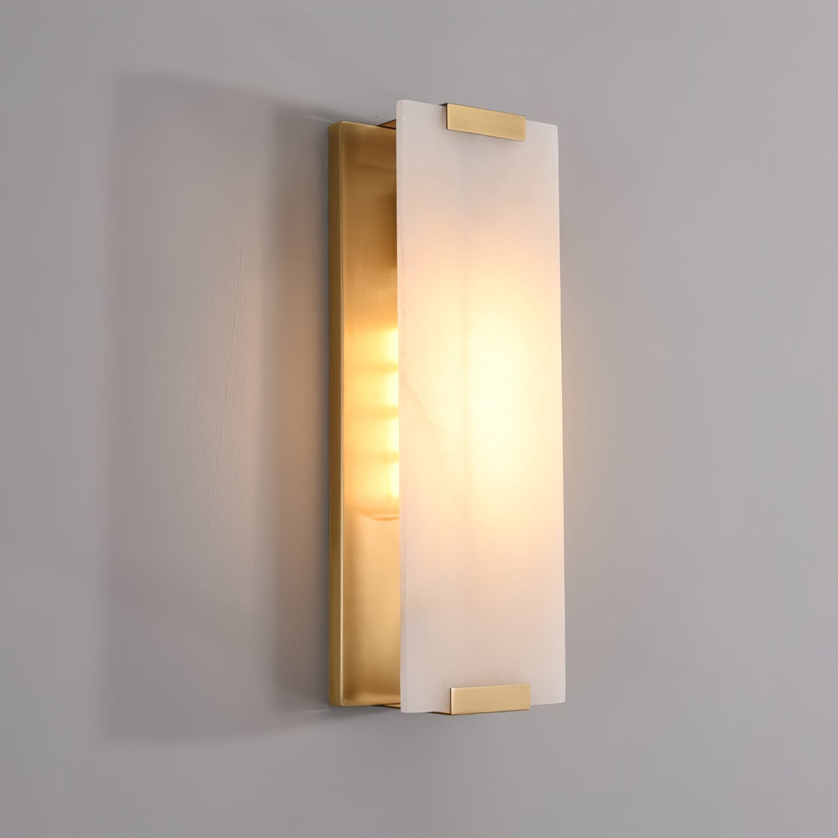 Velen Wandleuchte aus Alabaster mit Rücklicht Panel