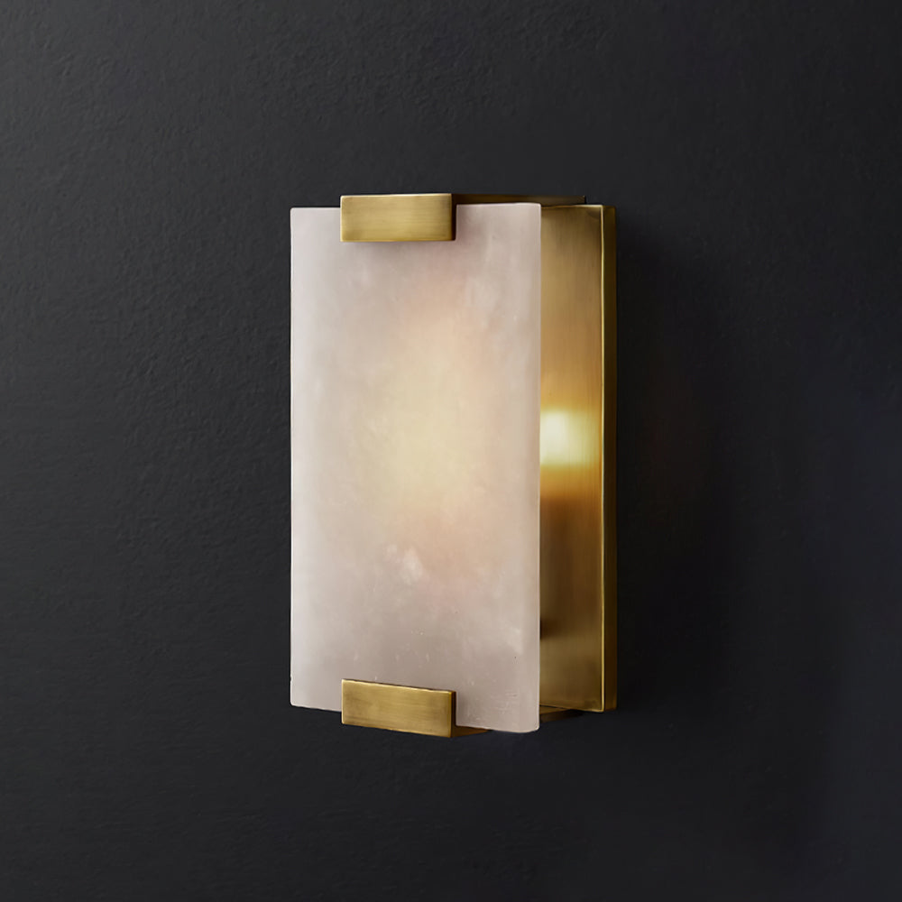 Velen Wandleuchte aus Alabaster mit Rücklicht Panel